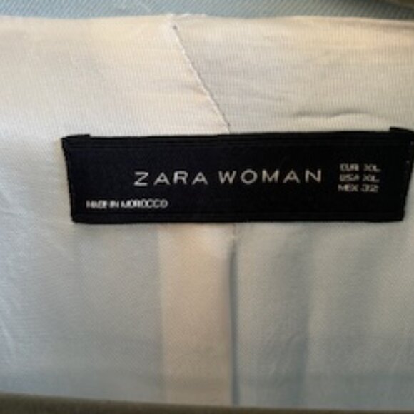 Zara Woman XL Baby Blue Double Button Blazer - Picture 4 of 5